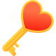 heart shaped key